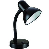 Stolná stolná lampa Nastaviteľné školské nočné svetlo E27 čierna