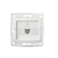 Počítačový konektor RJ45 Square White LOGI Kanlux