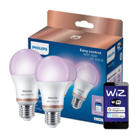 2x LED žiarovka E27 A60 8,5W = 60W 806lm 2200-6500K RGB + TW Smart SMART WiFi Bluetooth App WiZ Philips
