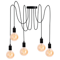 ARANE PAZYK 5 ramienkové stropné závesné svietidlo pre LED 5x E27 LUMILED