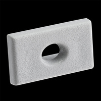 Krytka pre povrchovú montáž profilu KM35 s otvorom sivý plast