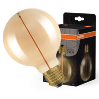 Dekoratívna žiarovka LED G95 Sphere E27 2,2W = 12W 120lm 2700K teplá biela 320° Filament Vintage 1906 Osram