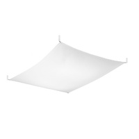 Stropné svietidlo na povrch 6x G13 Plafond Rectangular White Minimalist Luna Sollux