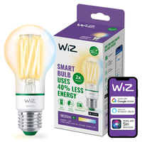 LED žiarovka E27 A60 4,3W = 60W 903lm 2700-4000K TW FILAMENT Intelligent SMART WiFi Bluetooth App WiZ