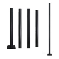 SG 4m Fi 60mm Black Kobi Skladací stĺp vonkajšieho osvetlenia