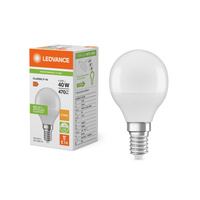 LED žiarovka guľka E14 P45 4,9W = 40W 470lm 2700K teplá biela 180° Ledvance