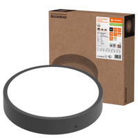 Vonkajšia priemyselná nástenná lampa LED 18W 2280lm 3000/4000K IP65 čiernanúdzovým modulom so senzorom pohybu a súmraku