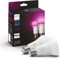 2x LED žiarovka E27 A60 11W = 75W 1055lm 2000-6500K CCT + RGB SMART Smart Bluetooth ZigBee White and Color Ambiance Philips HUE