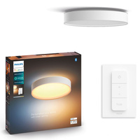 Plafond LED stropné svietidlo na povrchovú montáž 19,2 W 2450 lm IP44 White Ambiance TW White 38 cm Smart SMART Zigbee Bluetooth Devere Philips HUE
