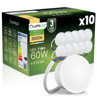 10x vložka LED svietidla INSERT reflektor Modul žiarovky 7W = 60W 670lm 3000K, teplá biela 120° LUMILED