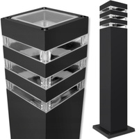 Záhradný stojaci vonkajší stĺp LED E27 čierny IP54 Malibu 60cm Masterled