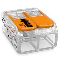 221-412 rýchlospojka pre 2x0,2-4 mm drôt WAGO