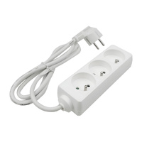 Sieťová predlžovacia zástrčka - 3x uzemnená zásuvka 1,5m 3x1mm 13A biela