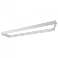 Rám s klipom na povrch pre LED panely 120x30 PVC 65mm White Ecolight