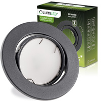 Kruhové halogénové svietidlo na zapustenú montáž AURELI Graphite sheet MR16 GU10 LUMILED