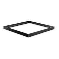 Rámček na povrchovú montáž pre LED svietidlá 60x60 Square Black VIDEX
