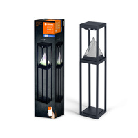 Záhradná stožiarová vonkajšia stojaca lampa LED 6W 400lm 3000K teplá biela RGB+W Stmievateľná 70cm IP44 Black SMART+ Bluetooth Alps Ledvance