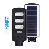 Solárne LED pouličné svietidlo Priemyselné cestné svietidlo 8W 850lm 6500K Studené so senzorom pohybu a súmraku IP54 Čierna Urbi Kobi