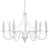 Stropné závesné svietidlo Luster 7x E14 Nepravidelný biely luster Moderná Minerwa Sollux