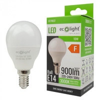 LED žiarovka P45 E14 10W 900lm 3000K teplá biela Ecolight
