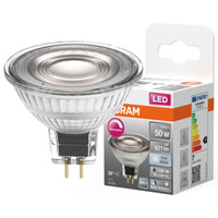 LED žiarovka MR16 reflektor GU5.3 6,8W = 50W 621lm 4000K neutrálna biela CRI90 12V 36° Stmievateľná SUPERSTAR Osram