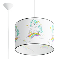 Stropné závesné svietidlo E27 Luster Oval Multicoloured Modern Unicorn Sollux