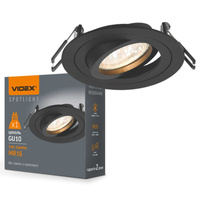 Zapustená zapustená montáž 1x GU10 čierna Videx