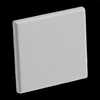 Koncovka pre nábytkový profil KM48 z pevného sivého plastu