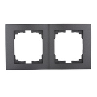 Vertikálny dvojitý rám pod omietku pre zásuvku Graphite LOGI Kanlux