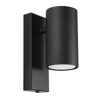 Nástenné svietidlo Nástenné svietidlo GU10 Tubular Black Modern Utti Sollux