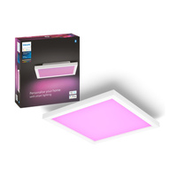 LED panel Povrchová stropná lampa 30x30 cm 60W 1760lm IP20 Biela a farebná Ambiance RGB + TW White Smart SMART Zigbee Bluetooth Surimu Philips HUE