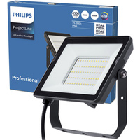 LED reflektor 50W 4500lm 3000K IP65 čierny ProjectLine Philips