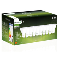 10x LED GU10 reflektor PAR16 5W = 35W 480lm 4000K neutrálna biela 120° LUMILED