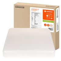 LED panelové stropné svetlo 35W 3680lm 4000lm, neutrálna biela so súmrakovým senzorom pohybu povrchová montáž biela 35x35cm povrch Ledvance