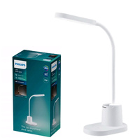 Stolná LED lampa 7W 200lm 3000-5700K CCT USB biela stmievateľná dotykové vedro Philips