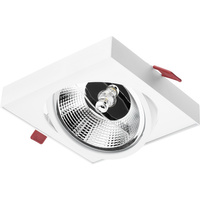 Zápustná montáž GU10 ES111 Square White Carpi LUMILED