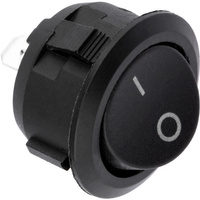 Nábytkový kolískový spínač ON/OFF čierny