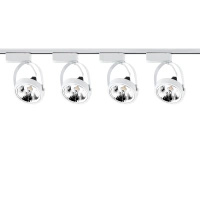 Osvetľovacia sada prípojníc 2 m + 4x GU10 AR111 VICTUS WHITE reflektor