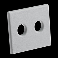 Koncovka pre nábytkový profil KM48 s otvormi sivý plast