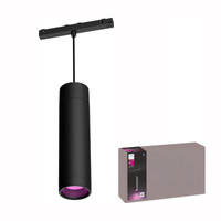 LED 5,1 W 510lm IP20 Biela a farebná atmosféra RGB + TW Black Smart SMART Zigbee Bluetooth Perifo Stropné závesné svietidlo Philips HUE