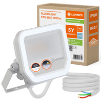 LED reflektor Vonkajšie reflektory 10W 1200lm 6500K IP66 Biele reflektory Ledvance