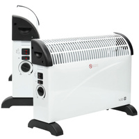 Konvektorový ohrievač 2000W TURBO s ventiláciou Biely Sondo Windstar Kobi