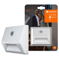 Svietidlo LED na osvetlenie schodiska 4000K, neutrálna biela so senzorom pohybu Súmrak biely Nightlux Ledvance