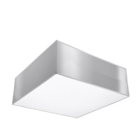 Stropné svietidlo Plafond E27 Square Grey Minimalist Horus Sollux