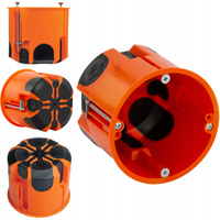 Vetruvzdorná inštalačná krabica PK60 hlboká na sadrokartón + skrutky PAWBOL