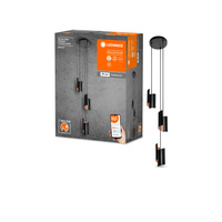 LED stropné závesné svietidlo 24,5 W 1200 lm CCT stmievateľné čierne SMART+ WiFi Twist Ledvance