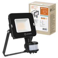 LED reflektor Vonkajší reflektor 20W 2000lm 4000K IP65 čiernypohybovým a súmrakovým senzorom reflektor Ledvance
