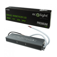 Napájací zdroj LED pásky 300W 12V 25A IP67 PREMIUM Ecolight