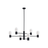 Závesné stropné svietidlo 6x E27 čierne Moderné RADIUS 7932 Nowodvorski