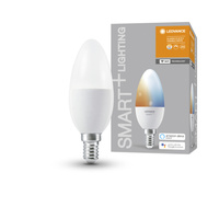 LED sviečka E14 4,9W = 40W 470lm CCT Stmievateľná žiarovka Ledvance SMART+ WiFi